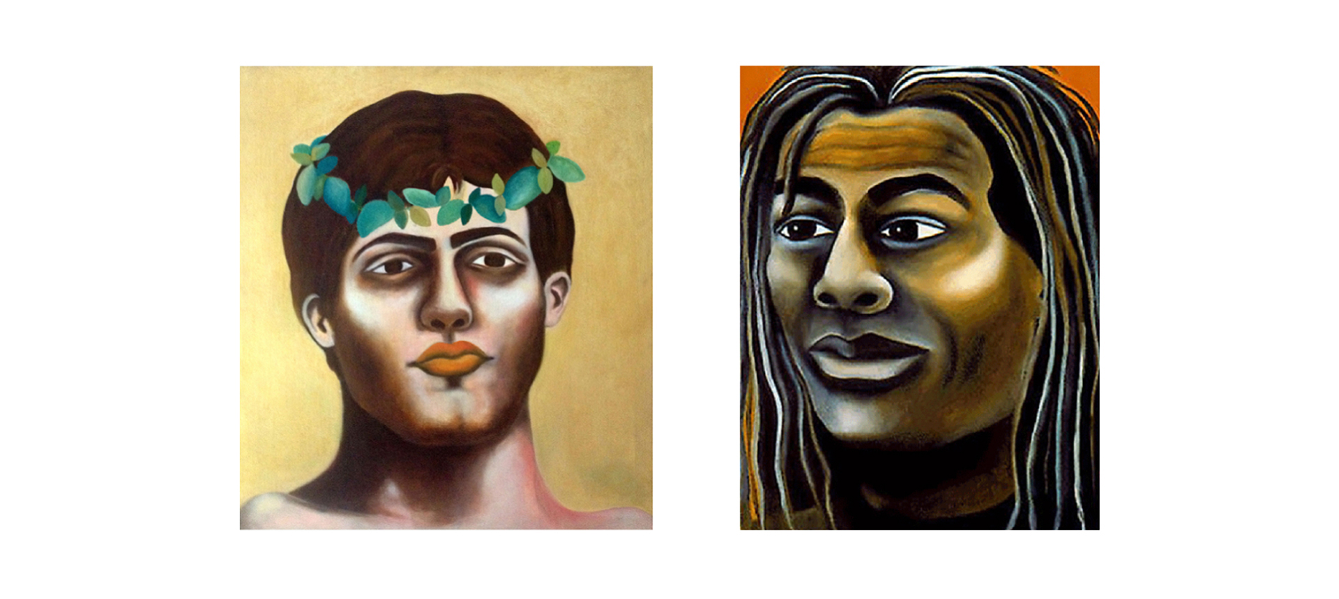 Artist Jane Rubin and Champion, Oil on Canvas, Copyright Jane Rubin 1996