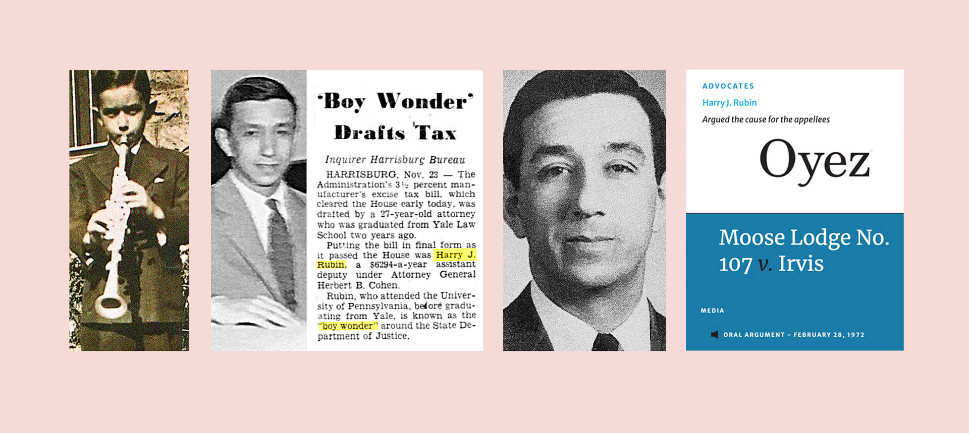 Harry Jay Rubin, Father of Jane Cohen Rubin, Clarinetist and Attorney