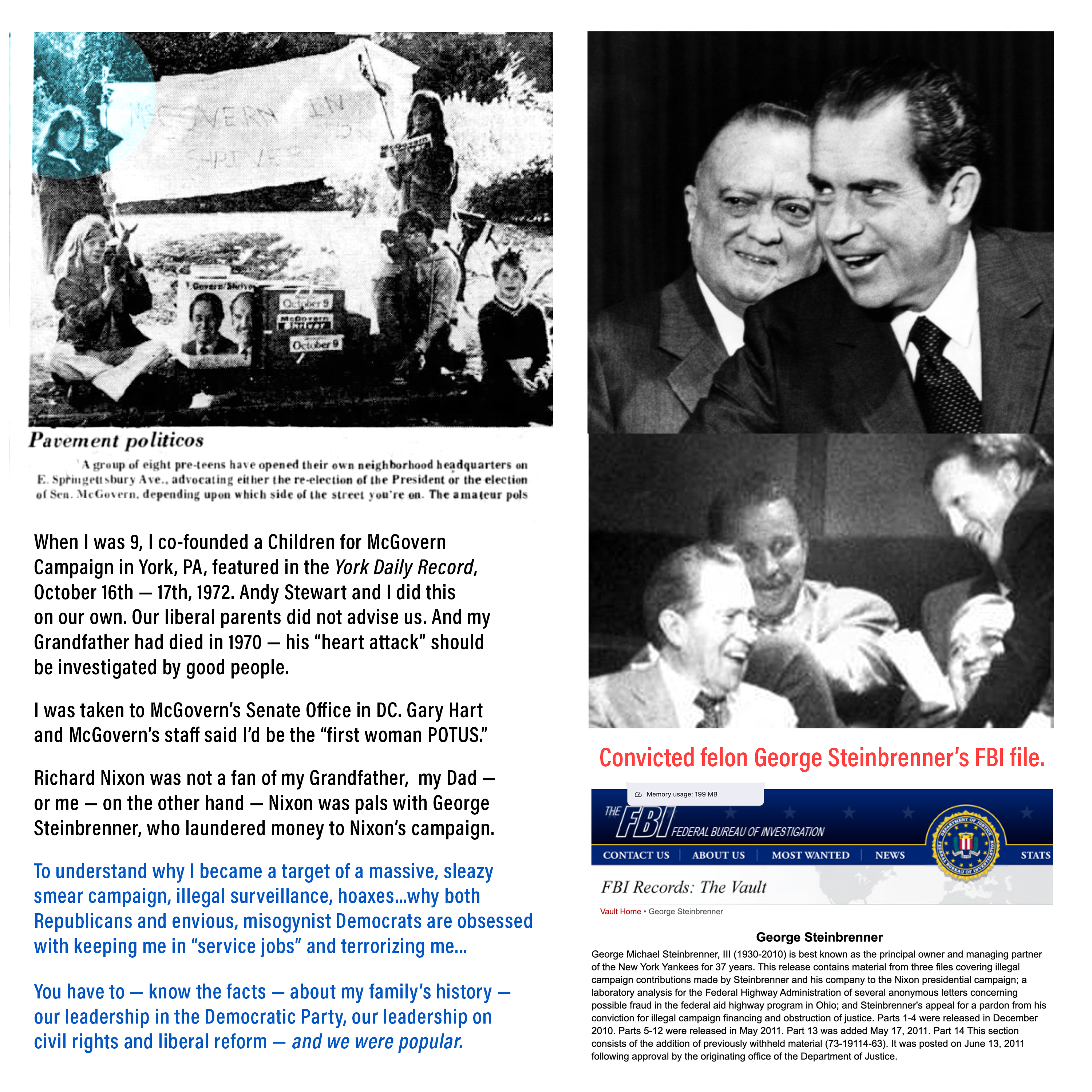 Photos of two faithful couples: Derreck Alexander and Jane Rubin in Barbados in 2005, and photo of Bud Rubin and Peggy Rubin in the 1990s.