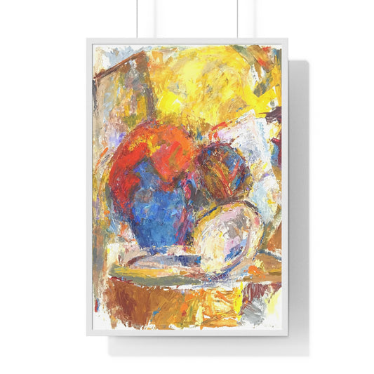Semi-Abstract Still Life — by Mildred Charlap Cohen — Framed Poster