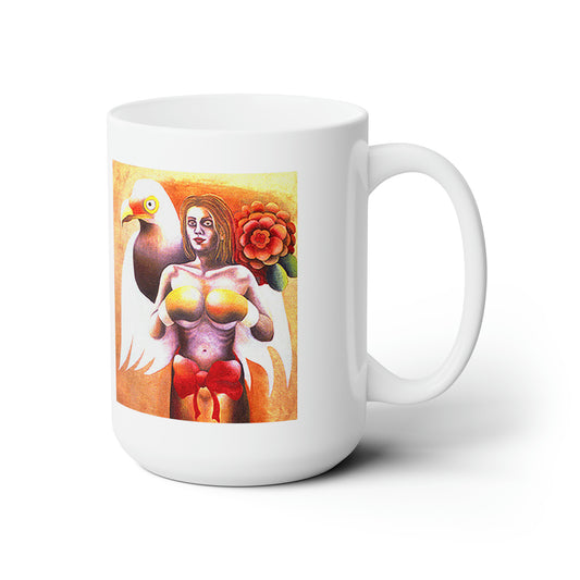 Champion — On White Ceramic Mug — Large
